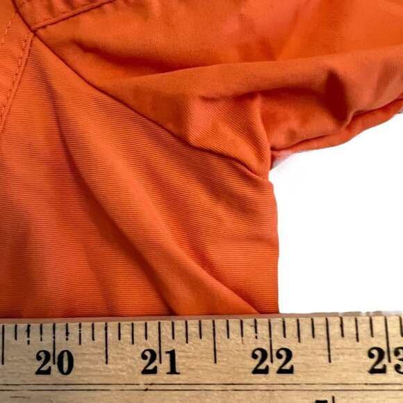 Lands' End Flare Orange Hooded Field Utility Hiking Jacket Size Medium - Picture 4 of 7
